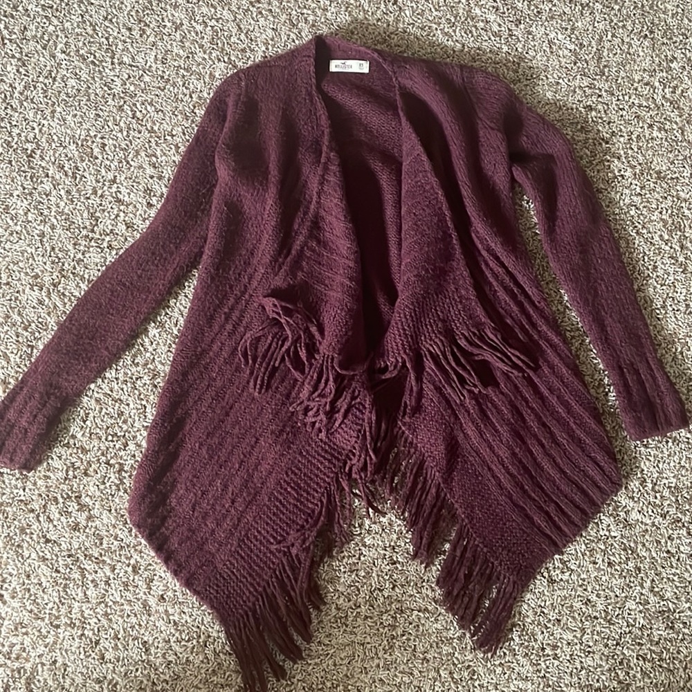 Burgundy Cardigan